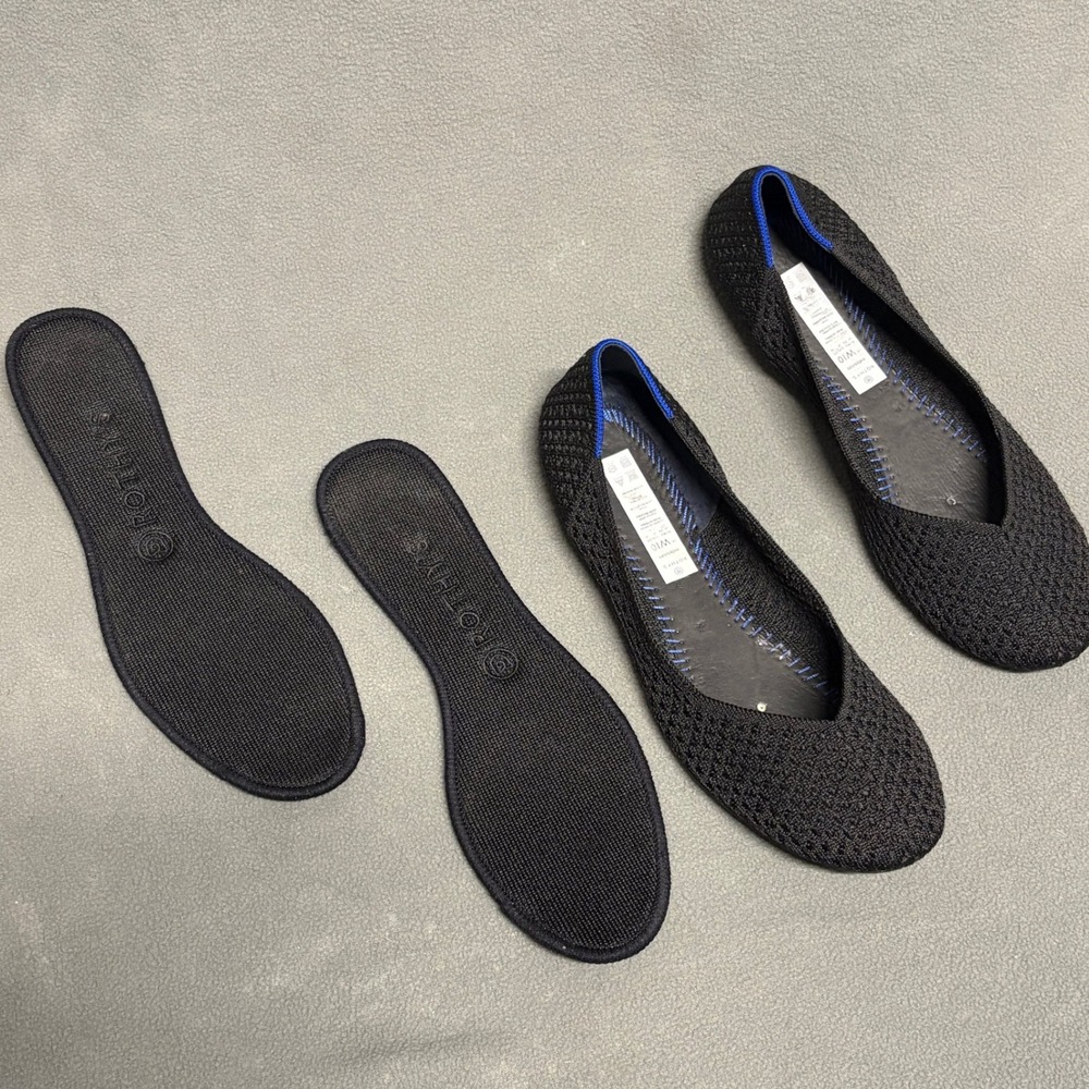 Rothy's The Flat in Black Size 10 Slip-On - Picture 8 of 13